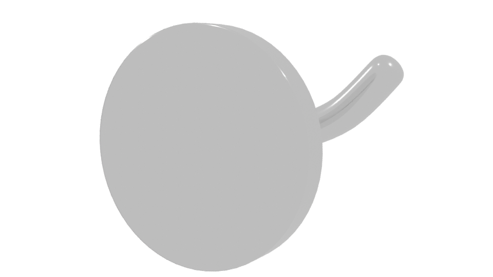 Stylish Wall-Mounted Hook 3D - Professional 3D Model Render 9