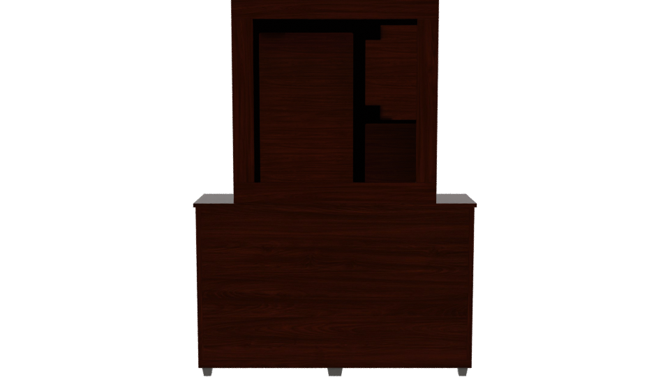 Modern Bedroom Dresser and Mirror - Professional 3D Model Render 5