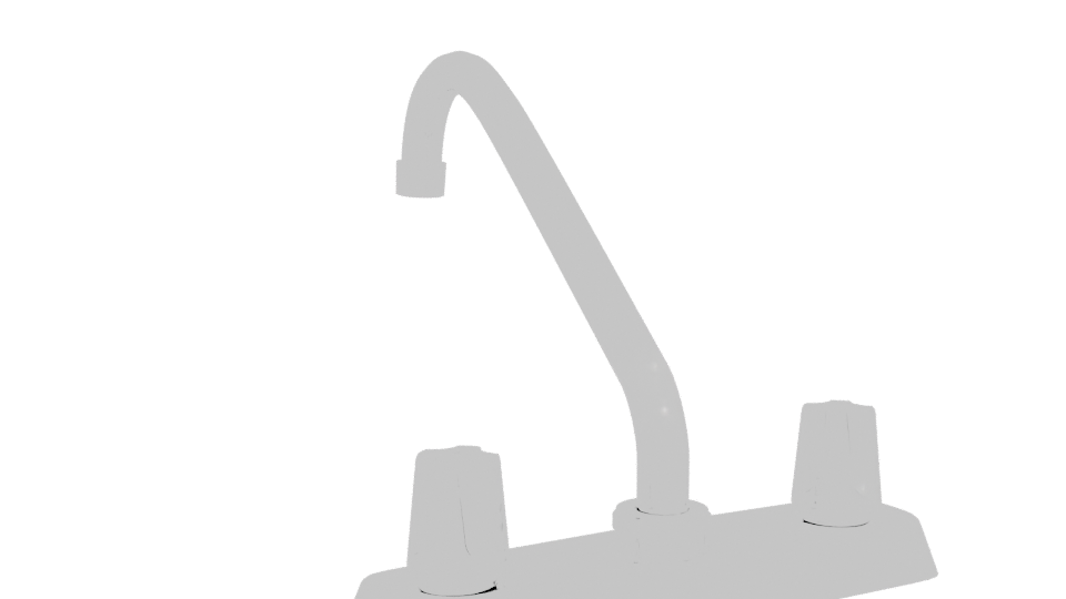 Modern Bathroom Faucet 3D Model - Professional 3D Model Render 4