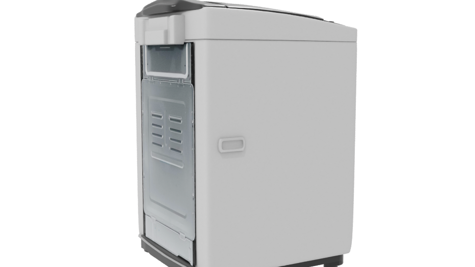 Modern Top Load Washing Machine 3D - Professional 3D Model Render 7