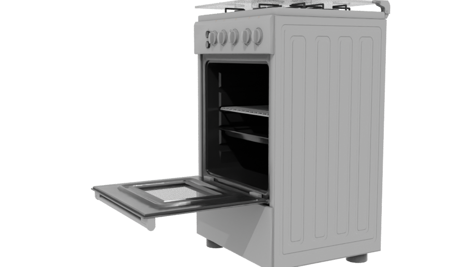 Realistic Kitchen Oven 3D Model - Professional 3D Model Render 13