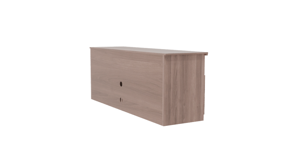 Stylish Wooden TV Stand with Shelves 3D Model - Professional 3D Model Render 7