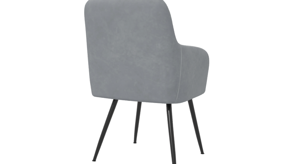 Modern Gray Occasional Chair 3D - Professional 3D Model Render 6