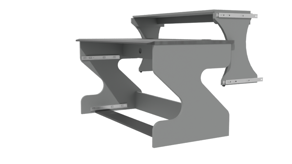 Stylish Modern Office Desk 3D Model - Professional 3D Model Render 13