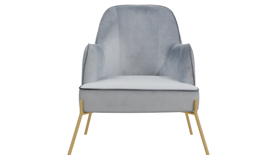 Stylish Modern Accent Chair 3D - Professional 3D Model Render 11