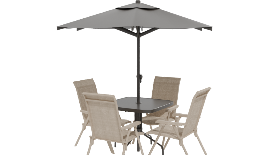 Elegant Outdoor Dining Set 3D - Professional 3D Model Render 12
