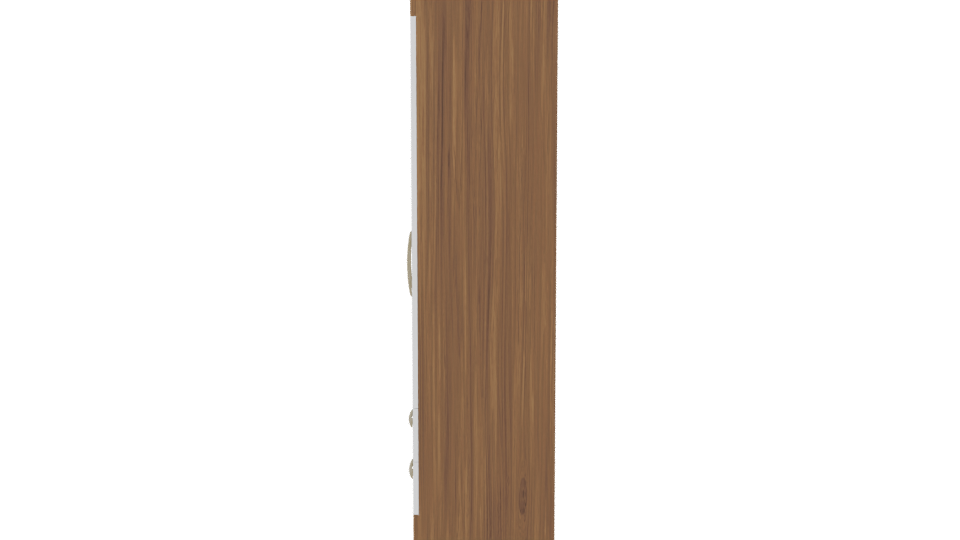 Stylish White Wardrobe 3D Model - Professional 3D Model Render 2