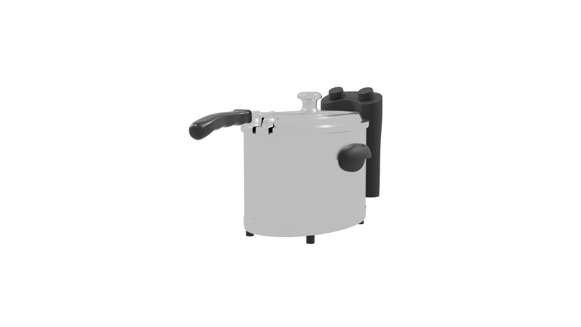 Stylish Electric Cooking Pot Model - Professional 3D Model Render 9