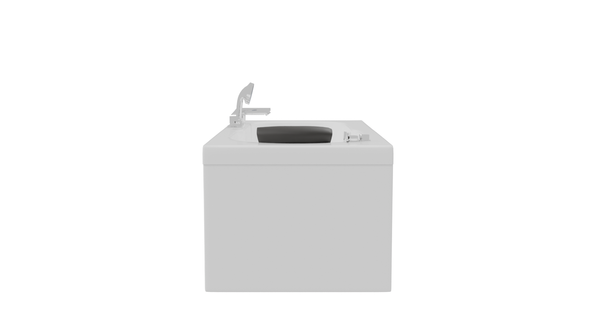 Rectangular Whirlpool Bathtub 3D Model - Professional 3D Model Render 8