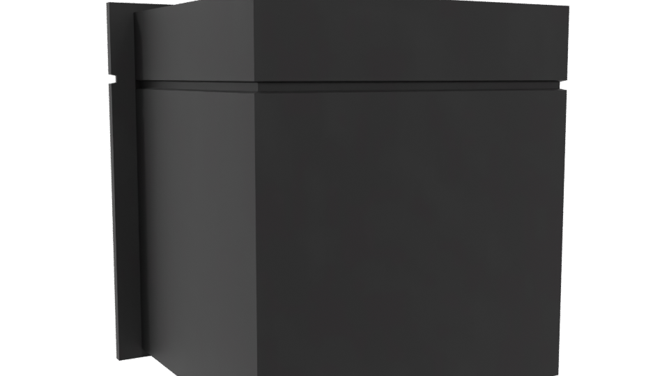 Sleek Black Built-In Oven 3D Model - Professional 3D Model Render 4