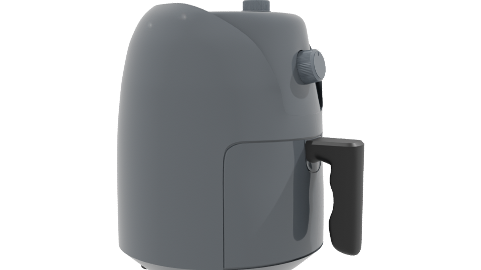 Elegant Air Fryer 3D Model - Professional 3D Model Render 9