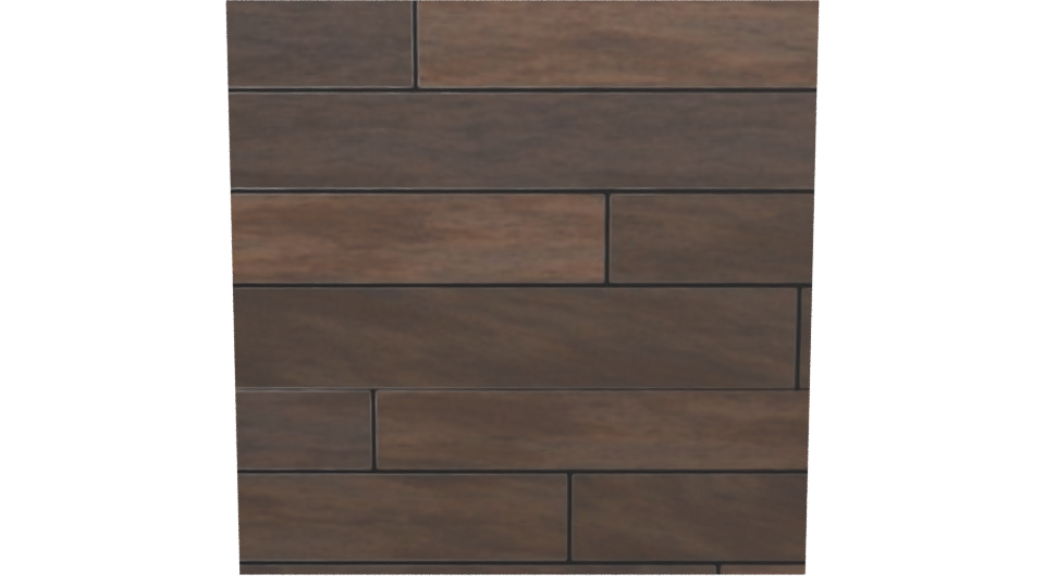 Stylish Rustic Wooden Wall Panel 3D Model - Professional 3D Model Render 5