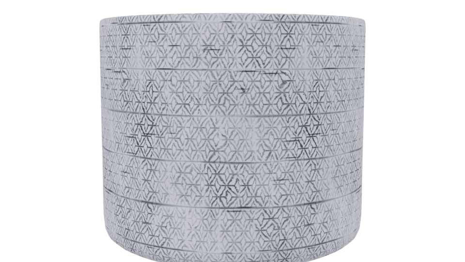 Textured Ceramic Decorative Pot 3D - Professional 3D Model Render 2