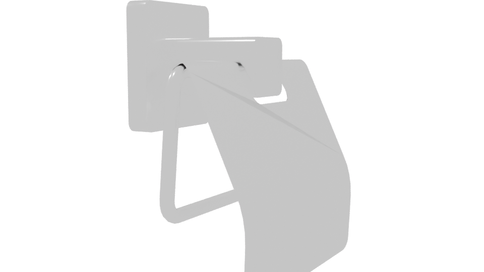 Stylish Modern Wall Hook 3D - Professional 3D Model Render 9