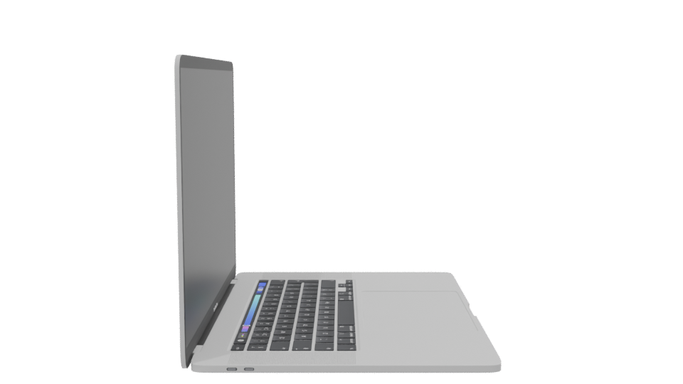 Sleek Laptop 3D Model - Professional 3D Model Render 8