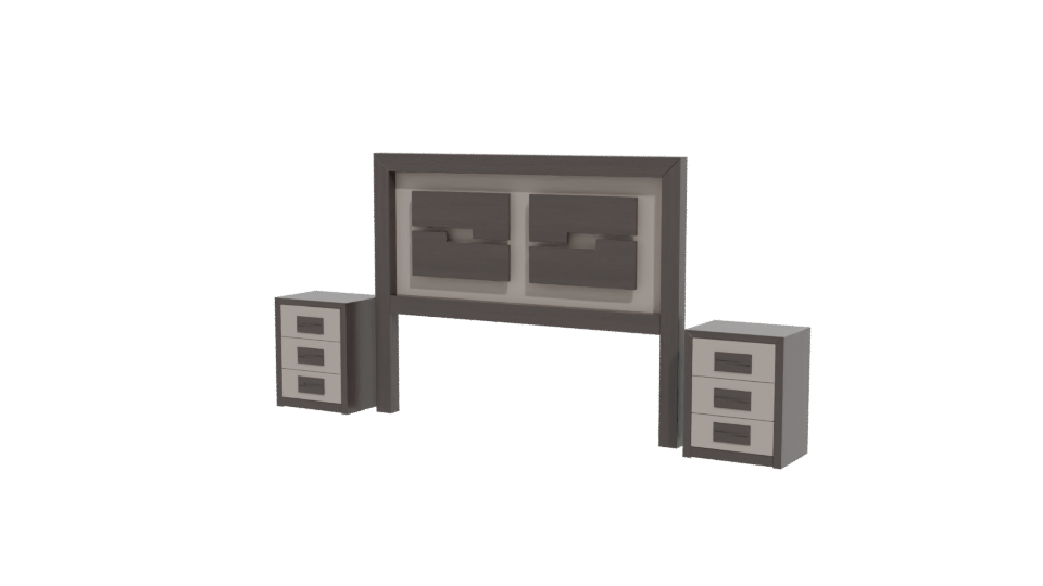 Stylish Bedroom Furniture Set 3D - Professional 3D Model Render 12