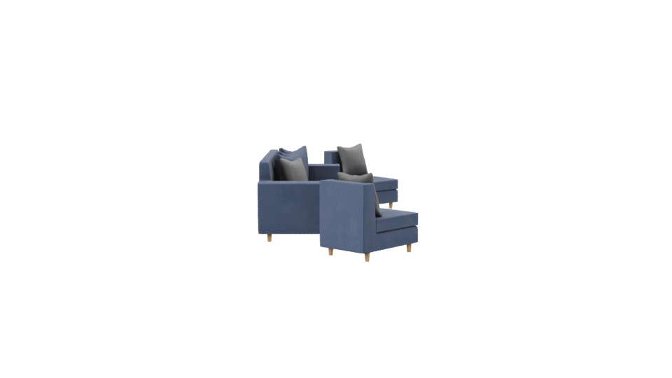 Living Room Sofa Set 3D - Professional 3D Model Render 8