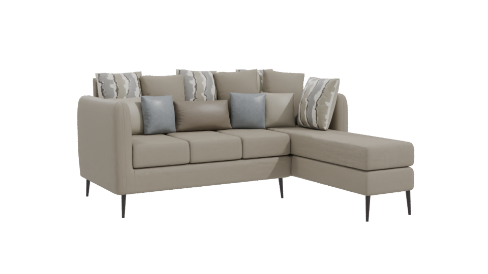 Stylish Sectional Sofa 3D Model - Professional 3D Model Render 10