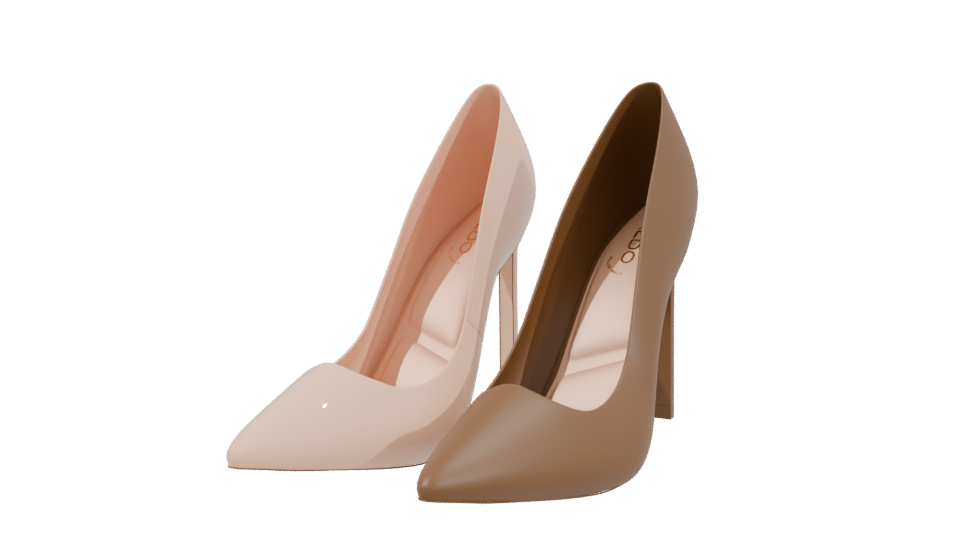Elegant High Heeled Shoes 3D - Professional 3D Model Render 3