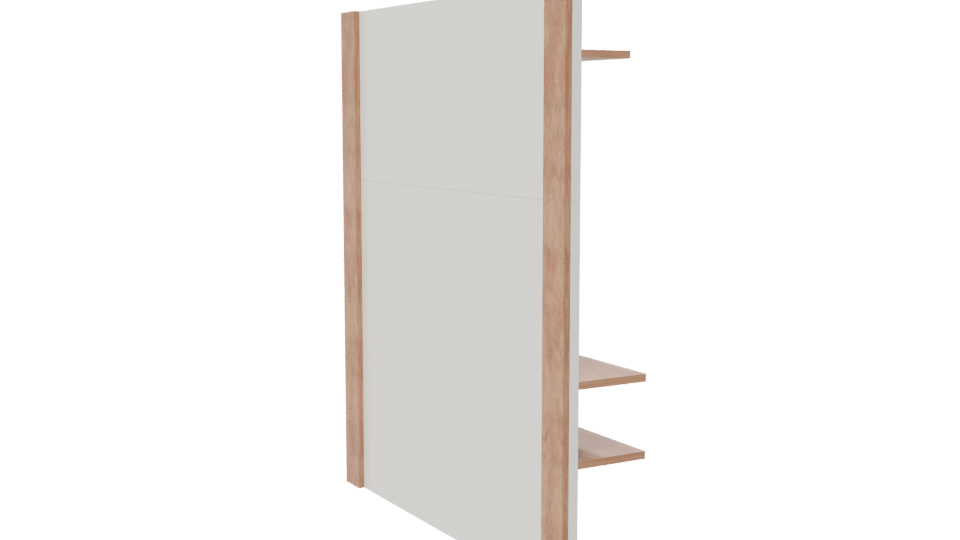 Stylish Modern Wall Shelf Unit - Professional 3D Model Render 7