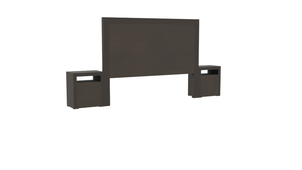 Contemporary Bedroom Furniture Set - Professional 3D Model Render 4