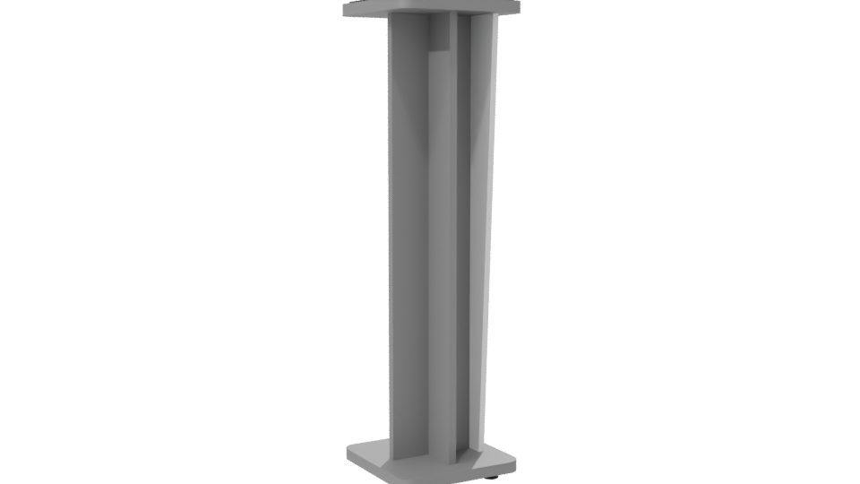 Stand Croce 42 Gloss White 3D - Professional 3D Model Render 7