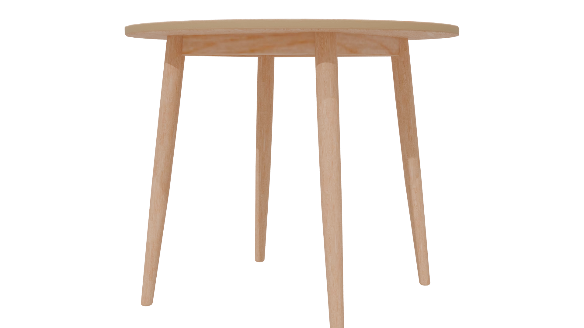 Elegant Round Wooden Table 3D - Professional 3D Model Render 6