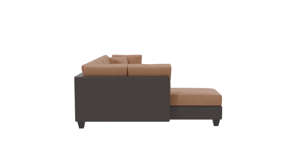 Stylish Sectional Sofa Model - Professional 3D Model Render 8