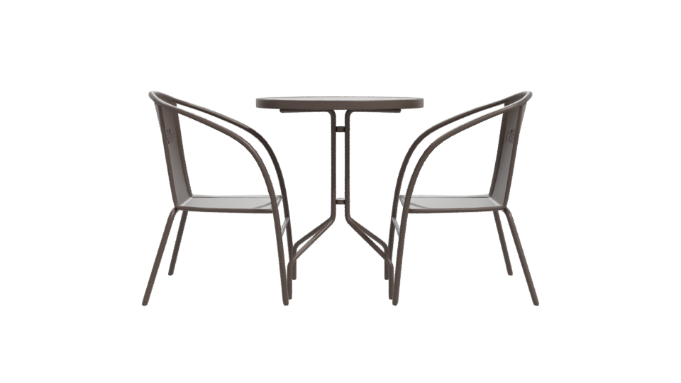 Stylish Outdoor Dining Set 3D - Professional 3D Model Render 11