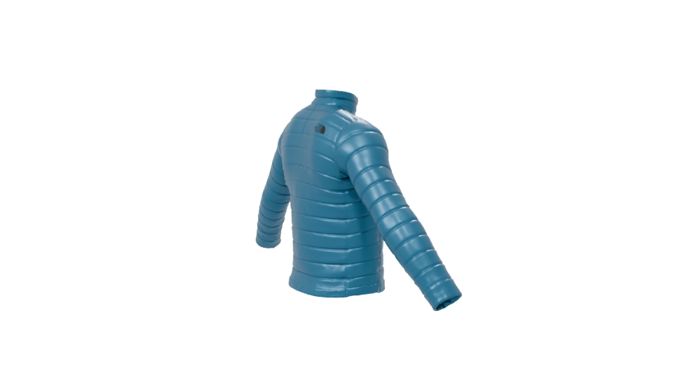 Stylish Insulated Puffer Jacket 3D Model - Professional 3D Model Render 7
