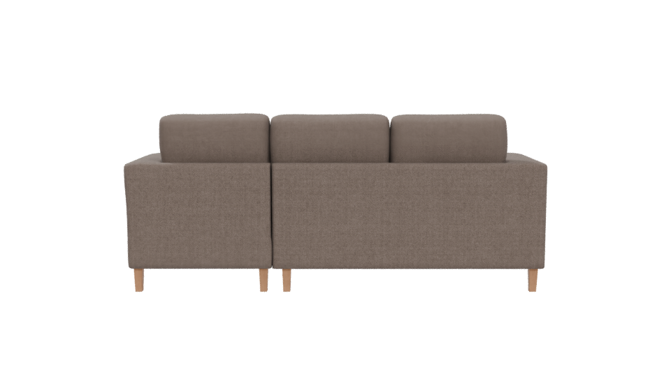 Contemporary Sofa with Chaise - Professional 3D Model Render 5