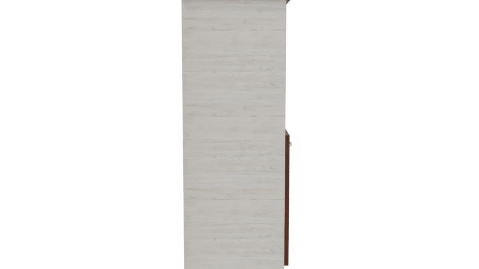 Contemporary Wooden Cabinet Model - Professional 3D Model Render 8