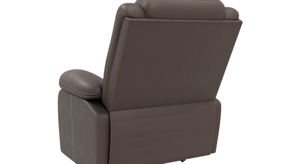 Reclining Armchair with Ottoman 3D - Professional 3D Model Render 4