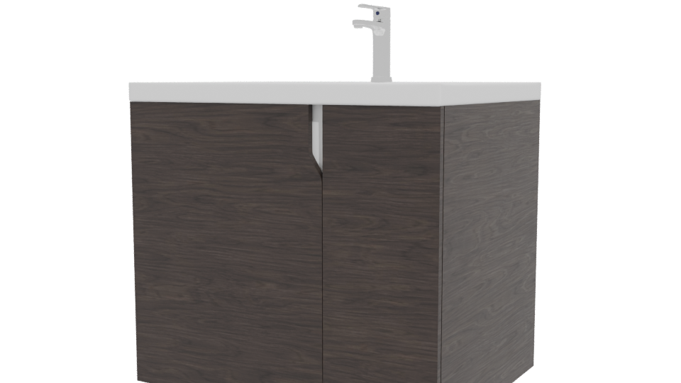 Modern White Bathroom Vanity 3D - Professional 3D Model Render 12