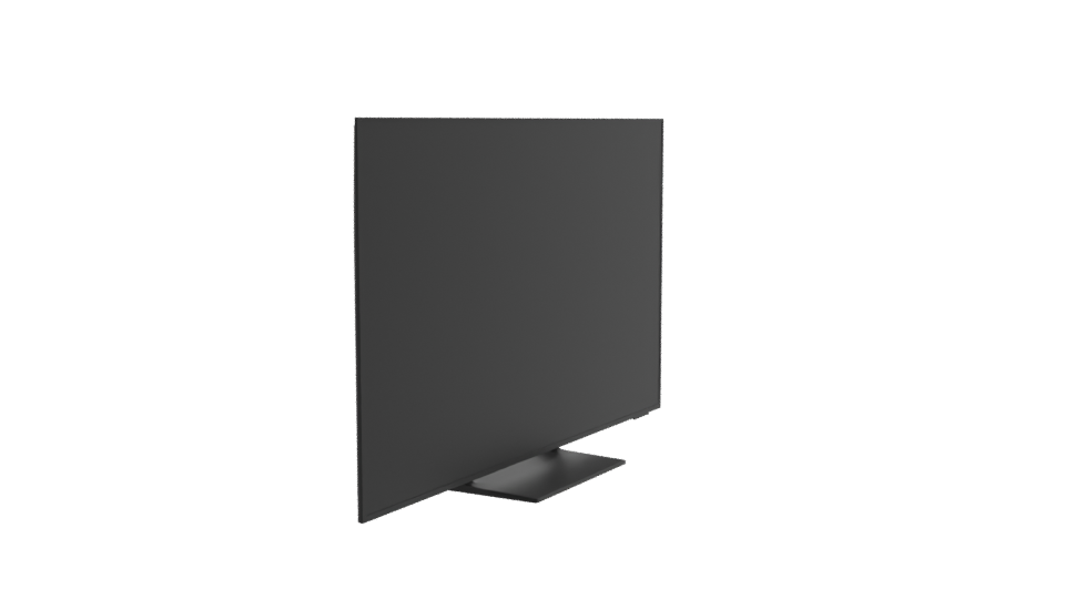 Sleek 4K LED TV Model - Professional 3D Model Render 9