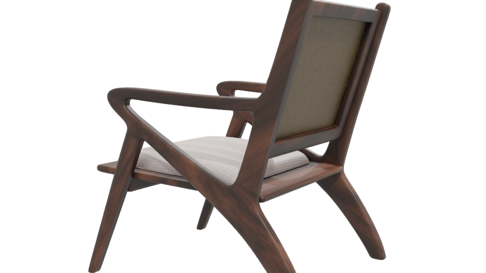 Sitial Canning Modern Chair 3D - Professional 3D Model Render 12