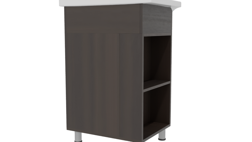 Stylish Modern Bathroom Vanity 3D - Professional 3D Model Render 6