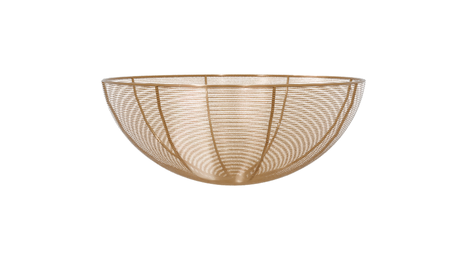 Elegant Wire Fruit Bowl 3D Model - Professional 3D Model Render 6