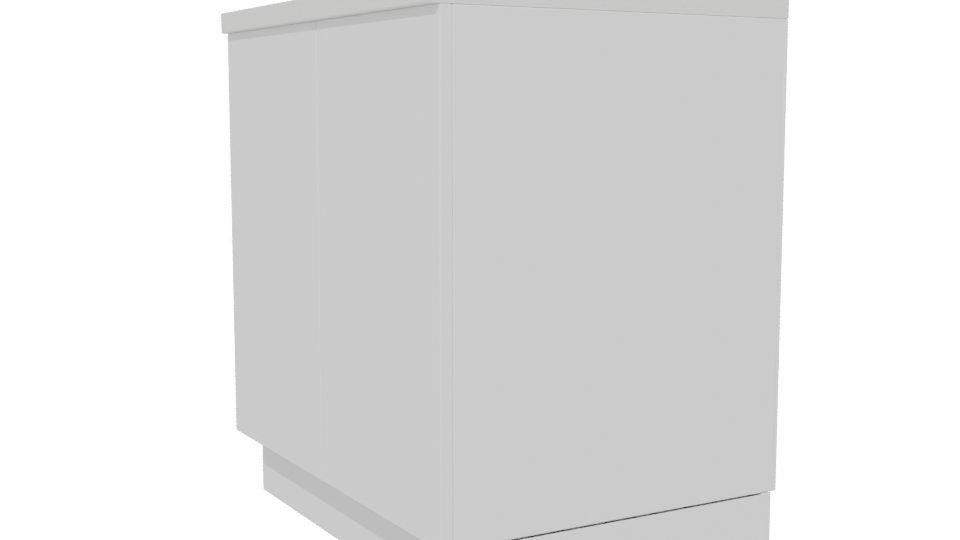 Stylish Wooden Kitchen Cabinet Model - Professional 3D Model Render 13