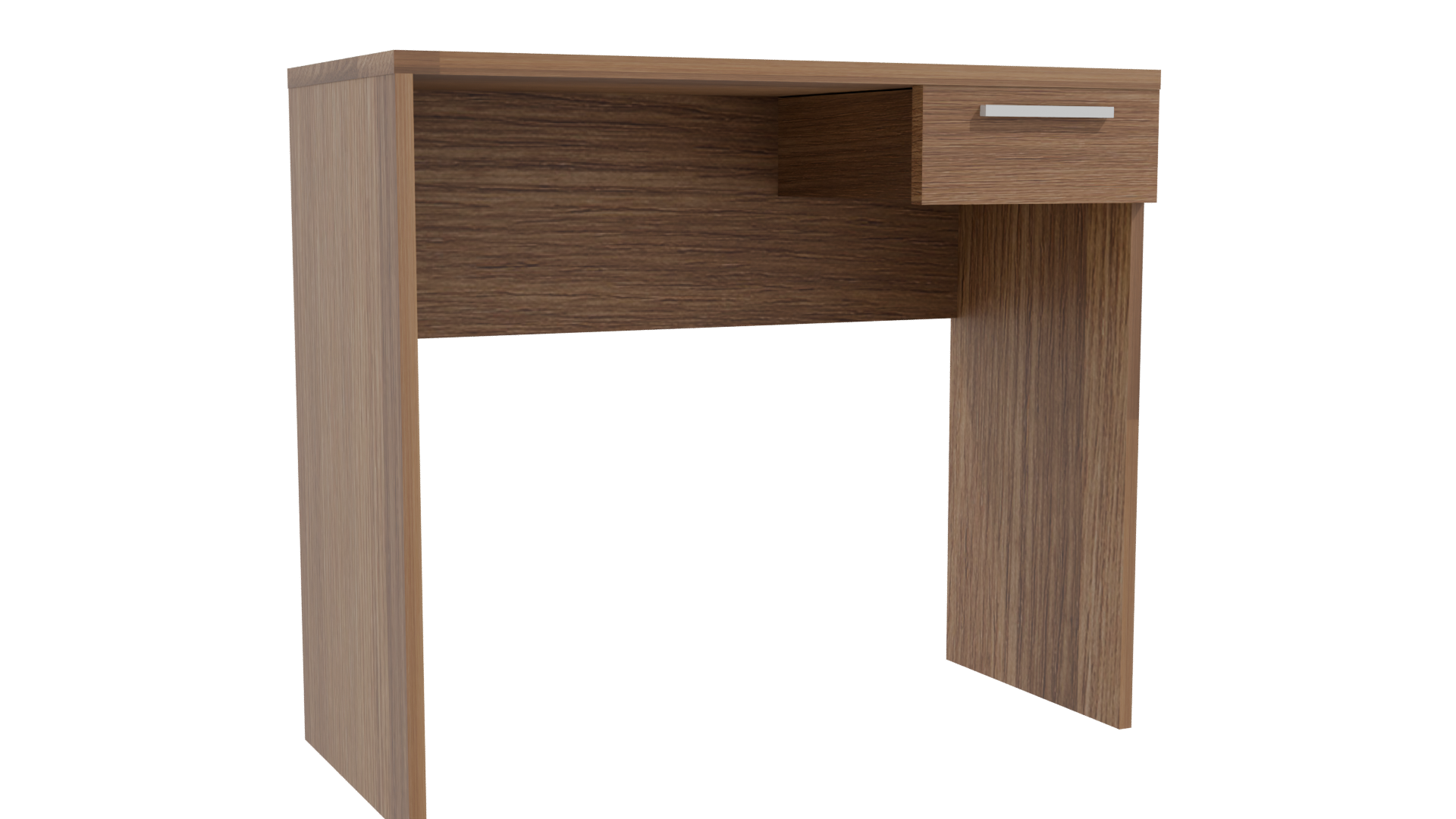 Minimalist Wooden Desk Model - Professional 3D Model Render 10