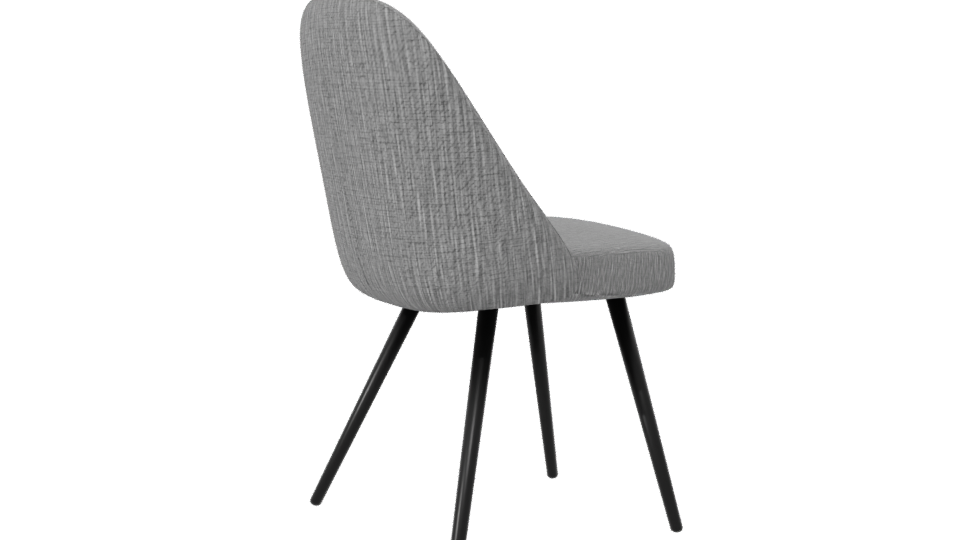 Stylish Fabric Dining Chair 3D - Professional 3D Model Render 7