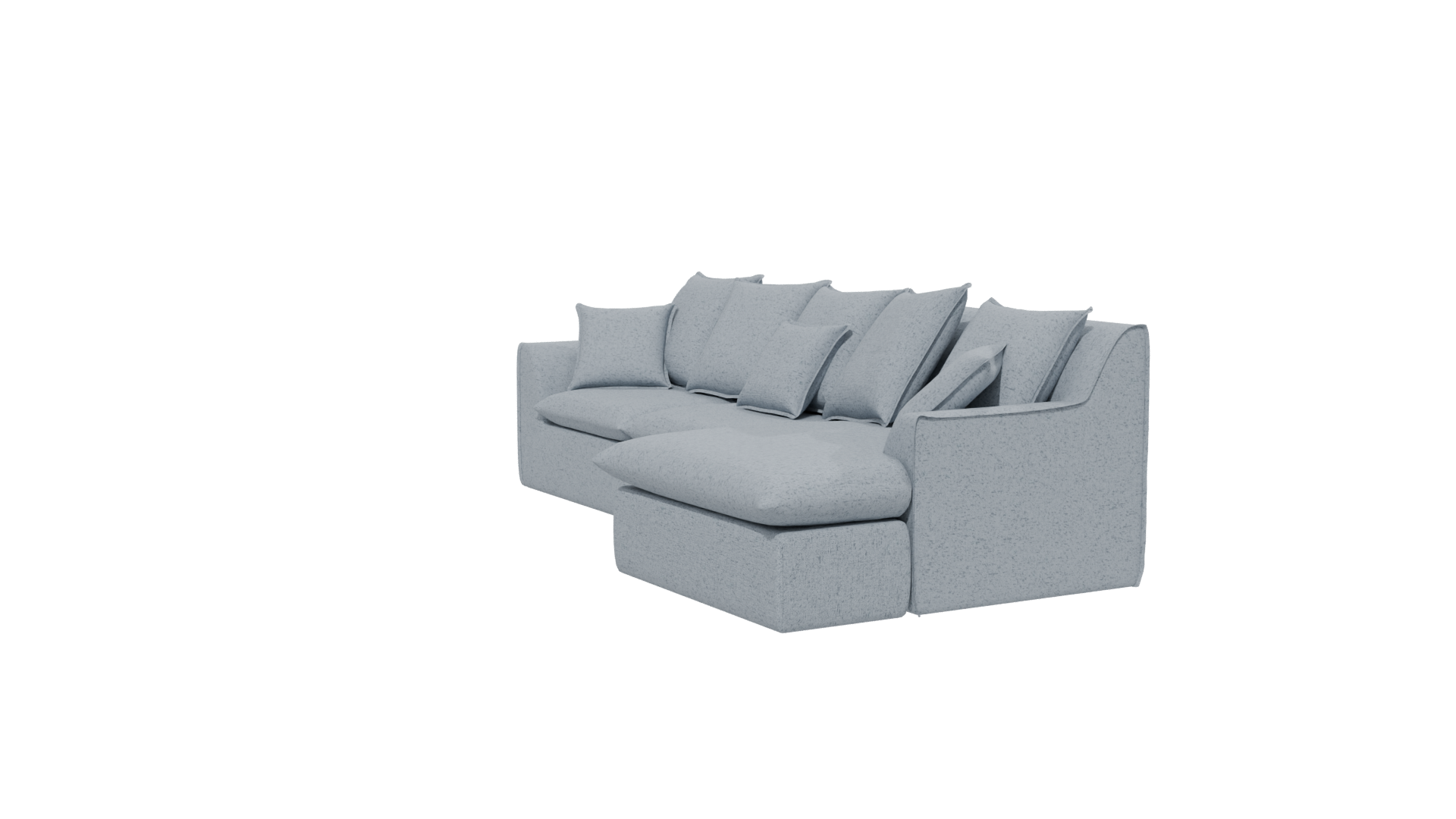 Cozy Modern Sectional Sofa 3D - Professional 3D Model Render 13