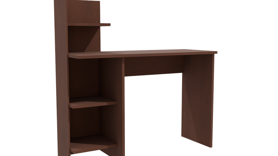 Stylish Wooden Desk Model 3D - Professional 3D Model Render 10