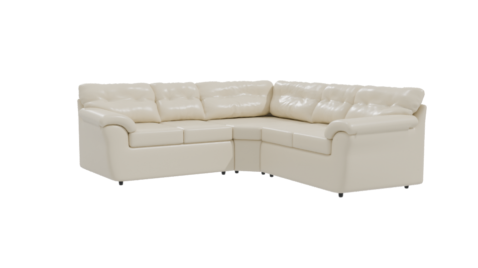 Modular Roma Beige Sofa 3D Model - Professional 3D Model Render 10
