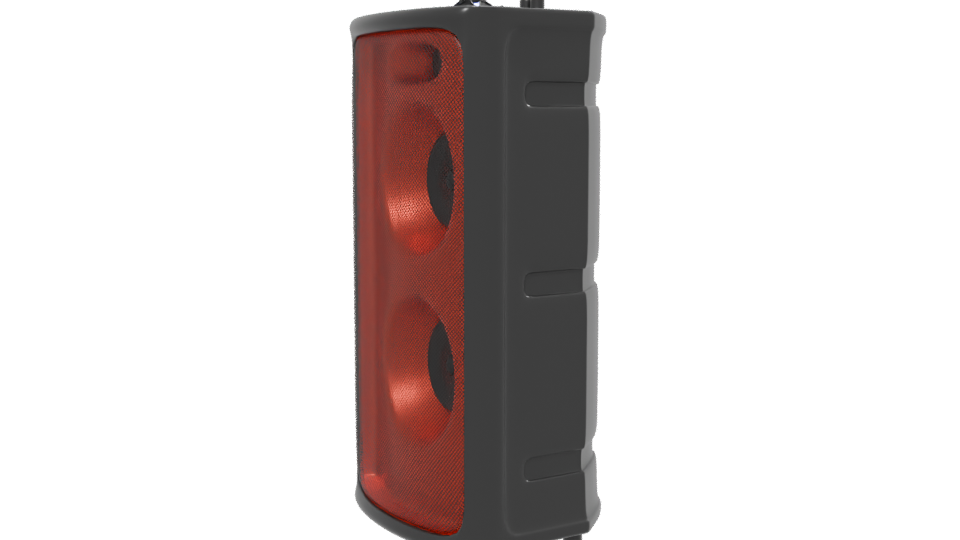 Vibrant Double Speaker 3D Model - Professional 3D Model Render 13