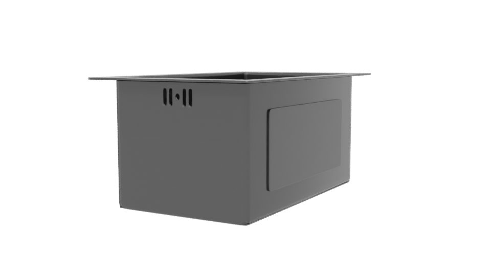 Stylish Modern Square Planter 3D Model - Professional 3D Model Render 6