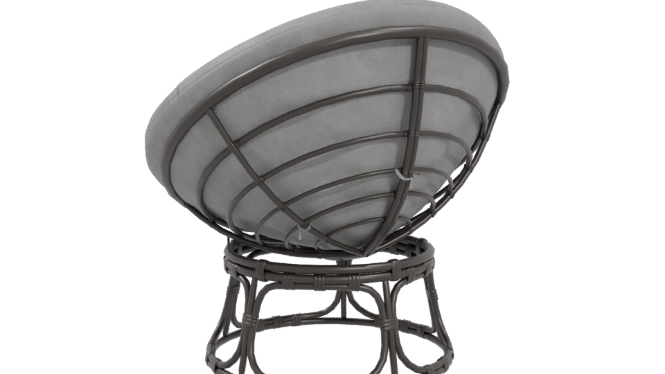 Stylish Fabric Lounge Chair Model - Professional 3D Model Render 4