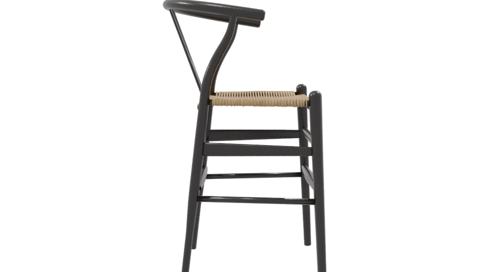 Stylish Wooden Chair Model - Professional 3D Model Render 8