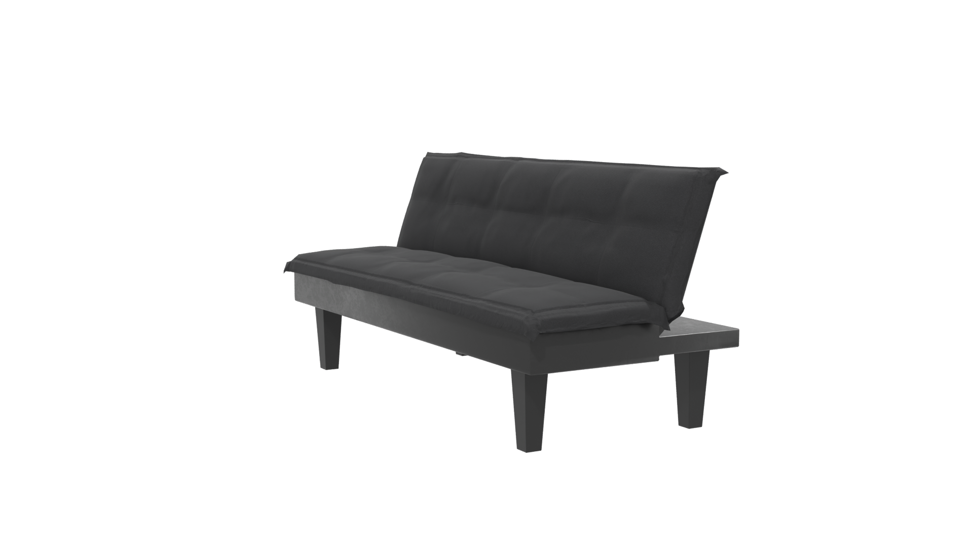Stylish Black Sofa 3D Model - Professional 3D Model Render 13