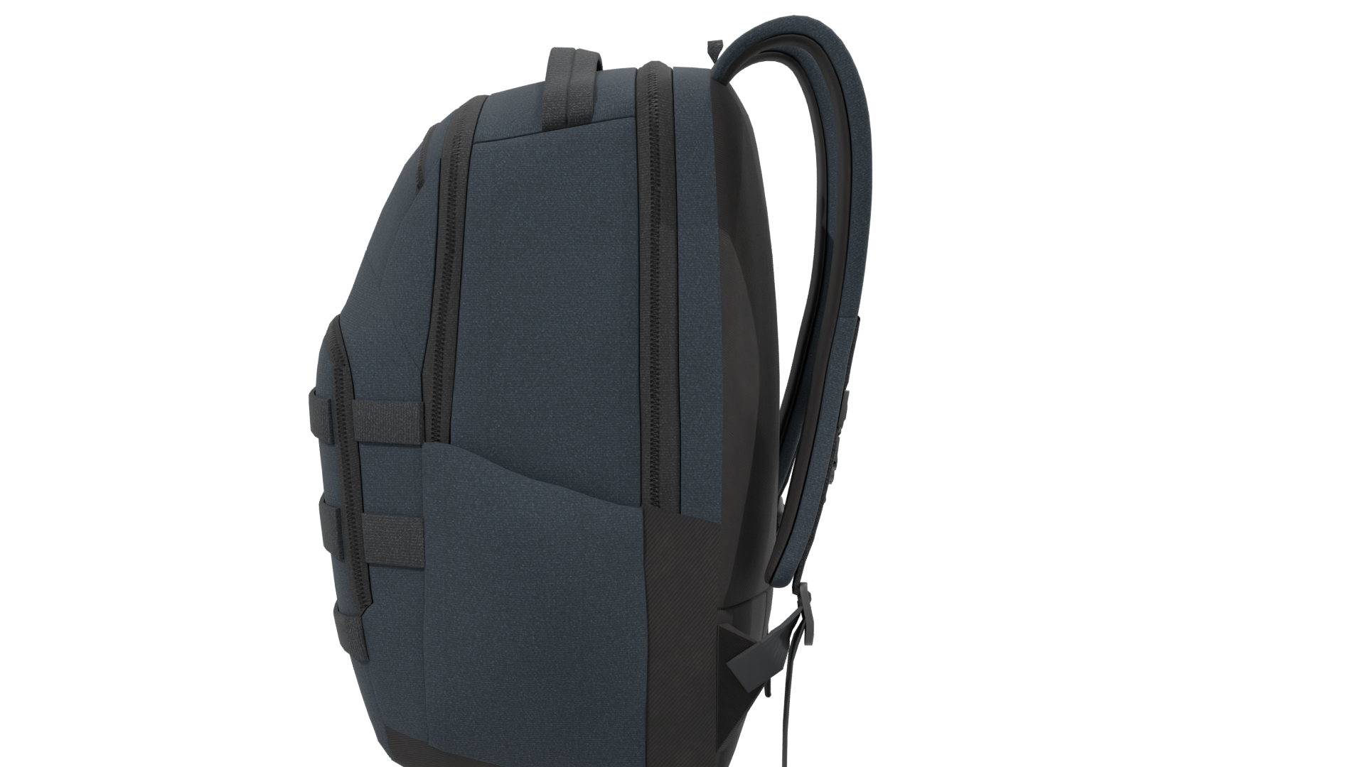 Mochila Mito Negra Backpack 3D - Professional 3D Model Render 2
